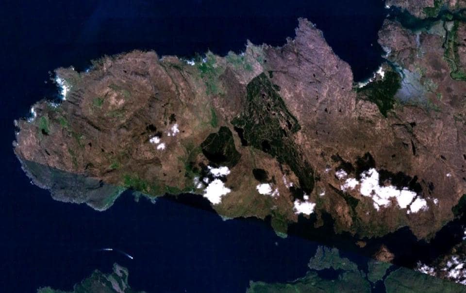 Ardnamurchan satellite image